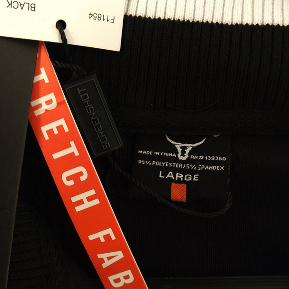 SCREENSHOT Men's Athletic Urban Hip-Hop Track Suit Black Checkered Jacket Large - Picture 13 of 15